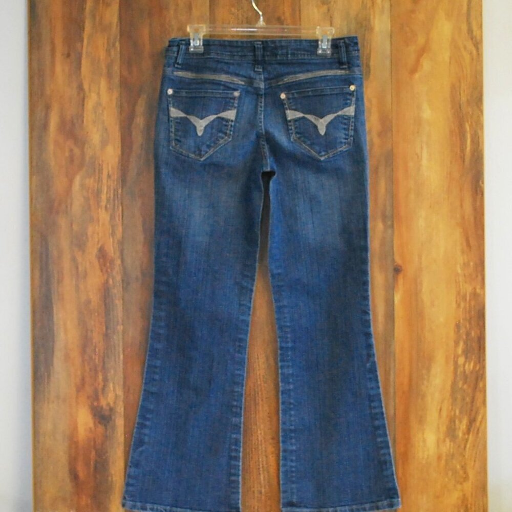 Gitano Vintage 90's Denim Wide Legs Flare Jeans Size 10